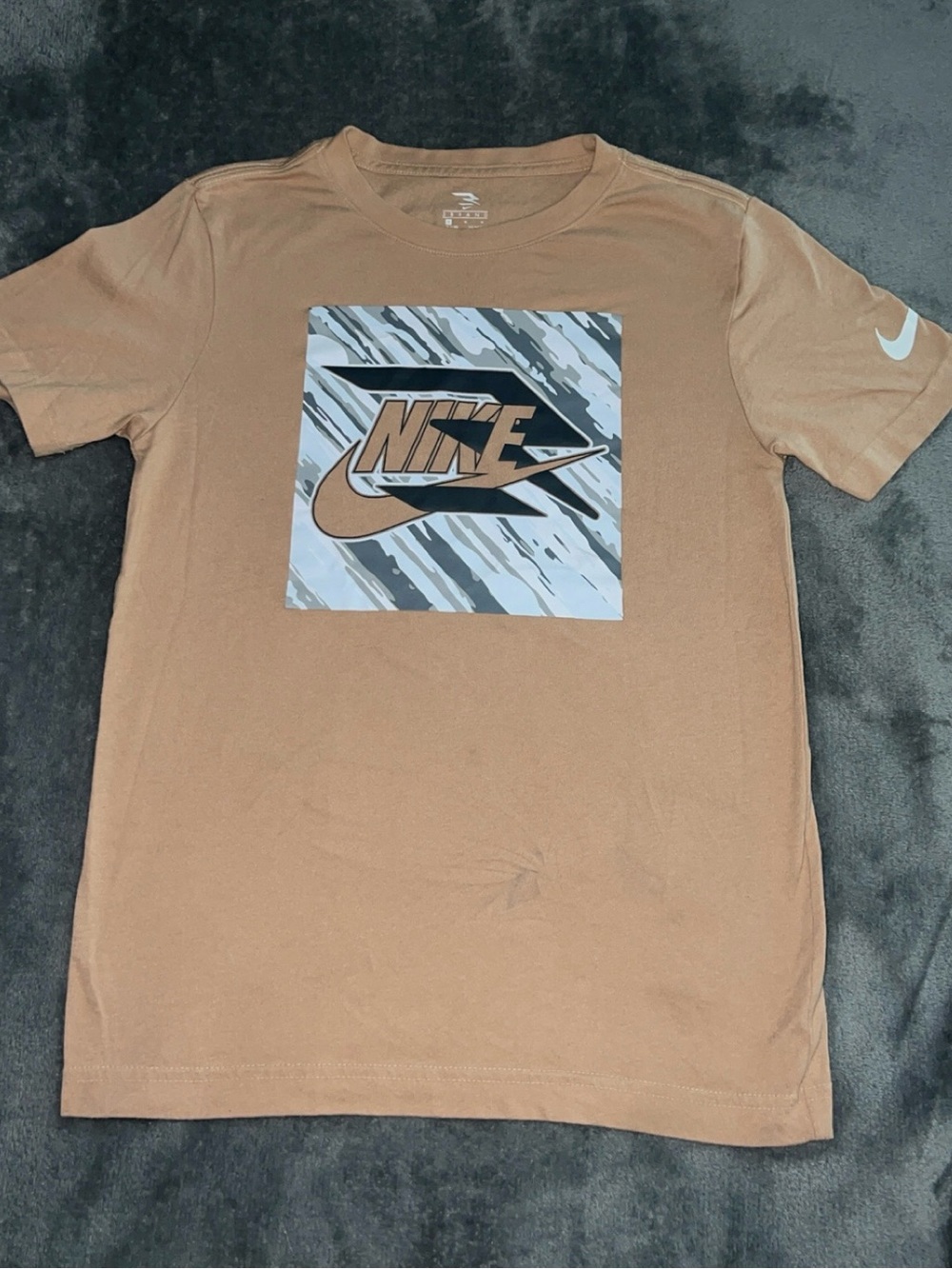 Nike Boy’s Tan Short Sleeve Shirt